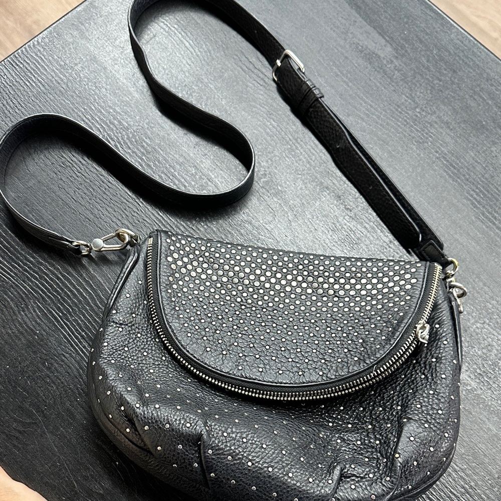 Vintage Marc Jacobs Natasha Q Studded Black Crossbody Bag